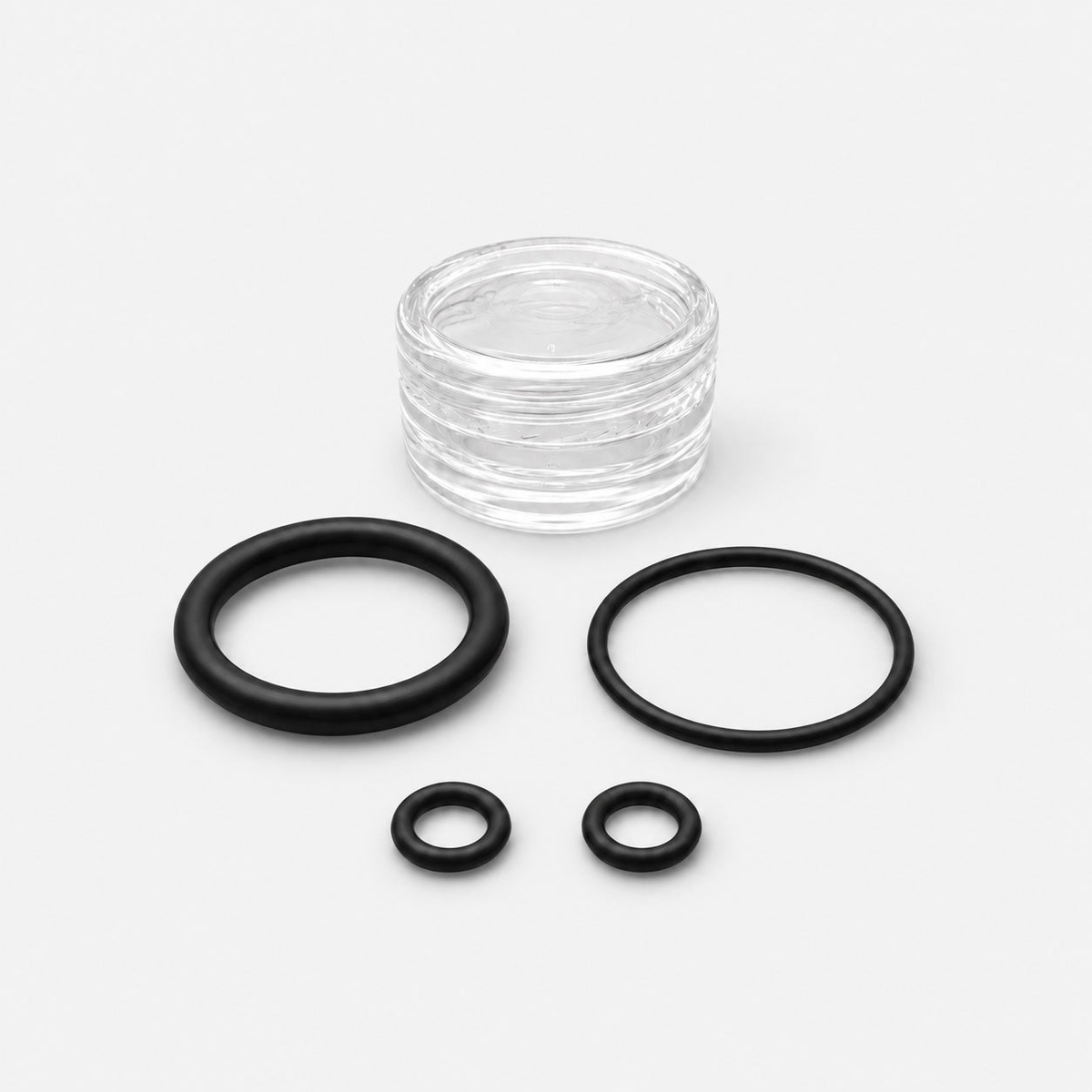 The MVP Service Kit: silicone grease and rebuild o-rings for the pump