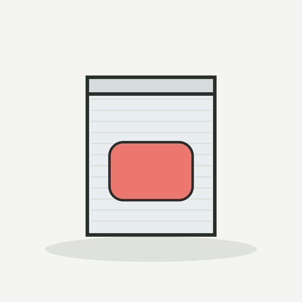 Illustration of a plastic vacuum sealer bag