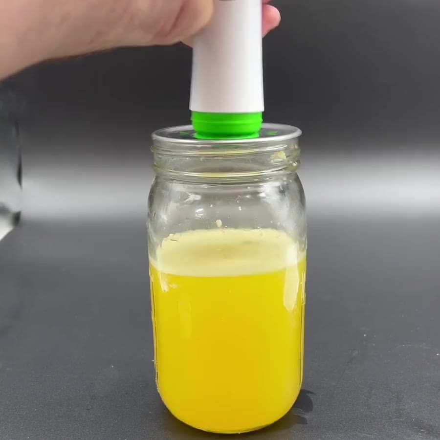 Pumping the MVP on a valved stainless lid