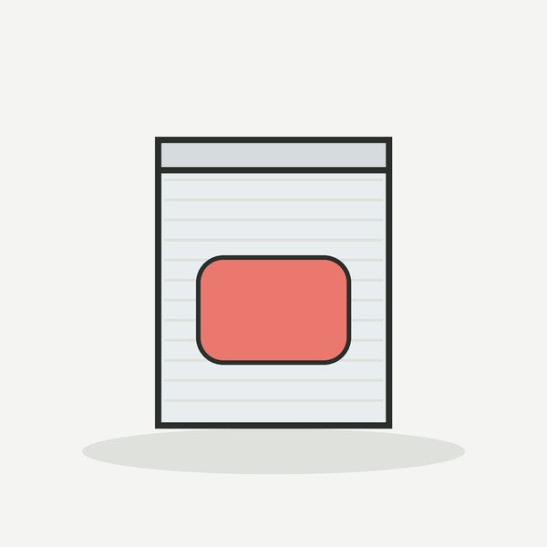 Illustration of a plastic vacuum sealer bag