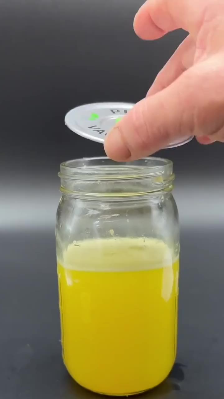 Pumping the MVP upward on a sealed jar