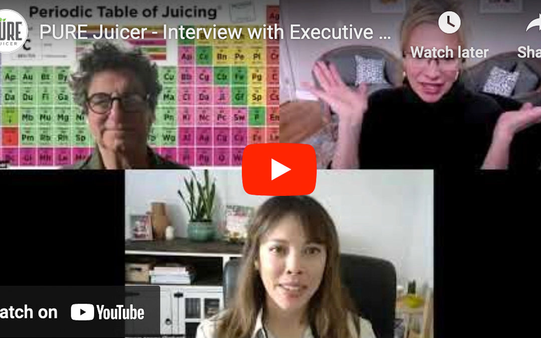 Video call screenshot from the PURE interview with Nicole Ferrer of the Gerson Institute