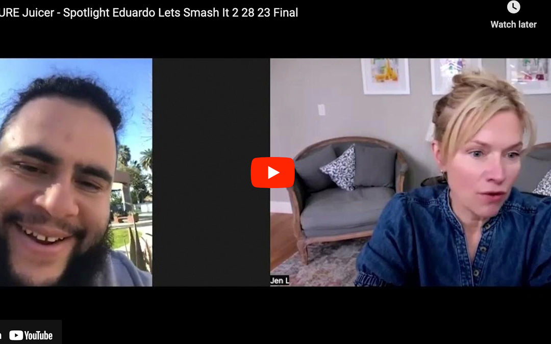 Video call screenshot from the PURE interview with Eduardo Moreno of Smash LLC