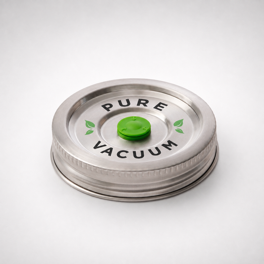 One Piece Threaded Stainless Steel Lids - Wide