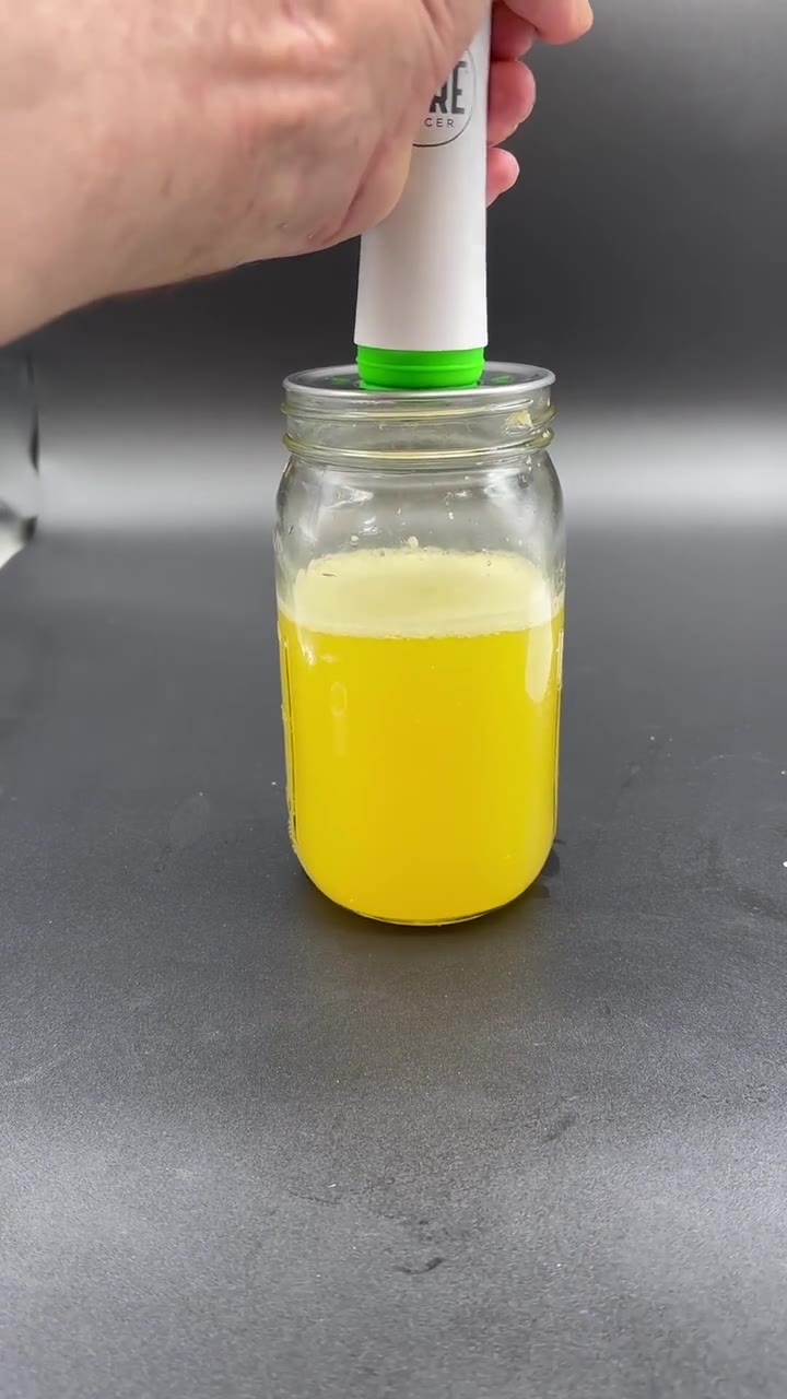 Full demonstration of sealing a jar with the MVP pump