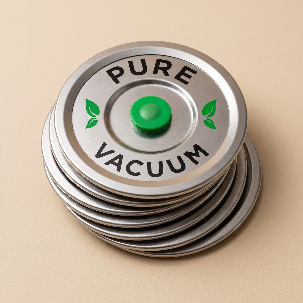 A fan of PURE stainless steel wide-mouth lids