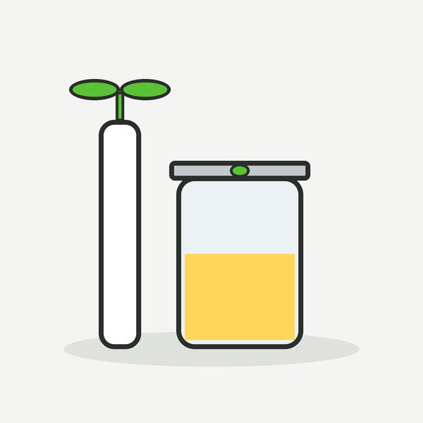 Illustration of the MVP hand pump on a mason jar with a valved lid