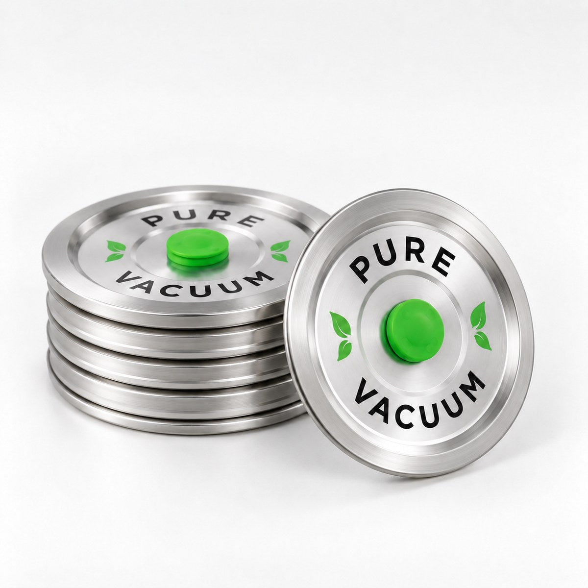 A fan of PURE stainless steel wide-mouth lids